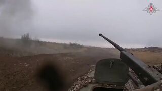 Russian BMP-1 Hit Multiple Times By RPG Rockets And Drones.