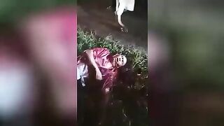 Result of a machete attack. Indonesia. Video