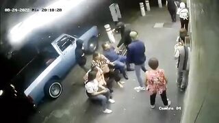 Daring diner robbery. Video. Mexico. Guadalajara