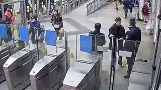 Knife attack on the subway. Saint-Petersburg.