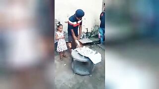 Hindu has a birthday. Fire accident. Video. India