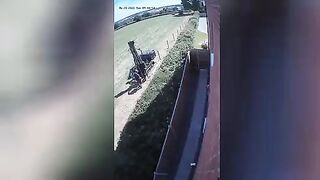 Explosion of the gas pipeline. England. Video.