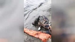 The corpse of a Russian pilot