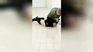 Fight with a knife. Video. Russia.