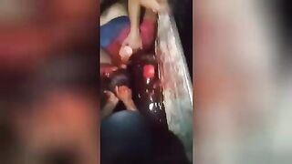 RDA thugs display severed head. Video.