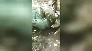 Russian military cut off the head of a Ukrainian POW