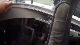 Russian soldiers were ambushed. Video of a real fight