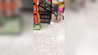 Cumming Inside the Grocery Store Girl