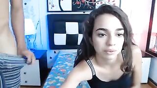 18-years-old and facialed on Chaturbate