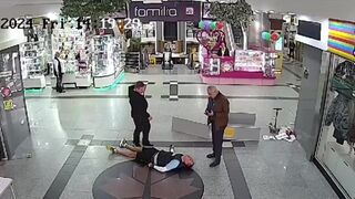 Man Attacks A Security Guard And Nearly Dies