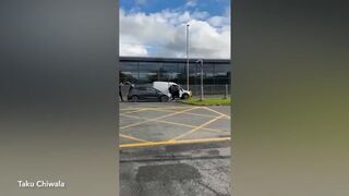 Guy in a van gets attacked