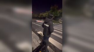 Traffic Inspector Destroyed By Speeding motocycle