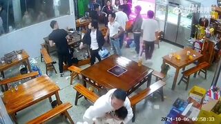 Fight Inside Chinese Restaurant