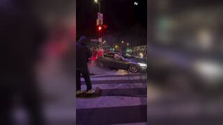 Fender Bender During Sideshow In Santa Monica