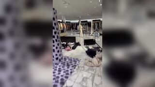 Valentino In Topanga Mall Hit By Smash And Grab Thugs