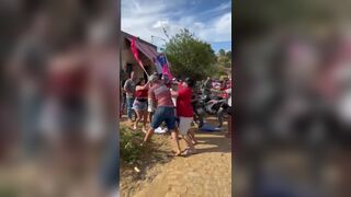 Fight between political party members in Paraíba, Brazil