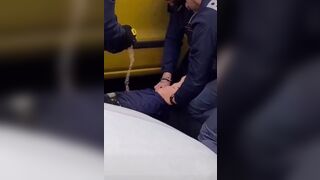 Italian police use taser during arrest of African male who assaulted local women