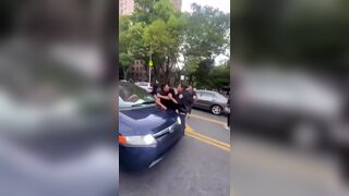 Latino Men Throwing Fists In New York