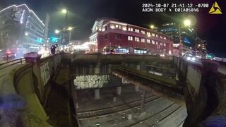 Brave Seattle Cop Saves Man From Moving Train