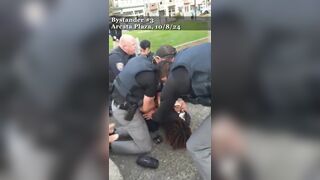 Violent arrest for attempting to offer BBQ on the Plaza without a permit