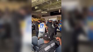 Rams VS Raiders Fans Fight at SoFi Stadium