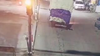 Man Throws Himself Under Overloaded truck