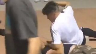 Guy Who Can't Fight Gets Eye Busted