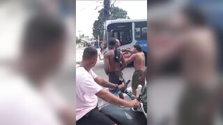 Bald Thief Tries To Flee,Knocked Out With Stone To The Head