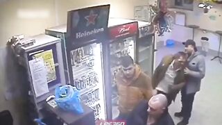 Russian woman beat up guy that was attacking her fridge with