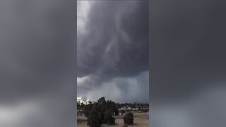 A timelapse of heavy rain