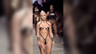 Straight 10: This Runway Model Wearing Body Tape Is Freakin