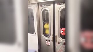 The subway is wild