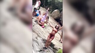 Instagram Selfie on Waterfall Gone Wrong
